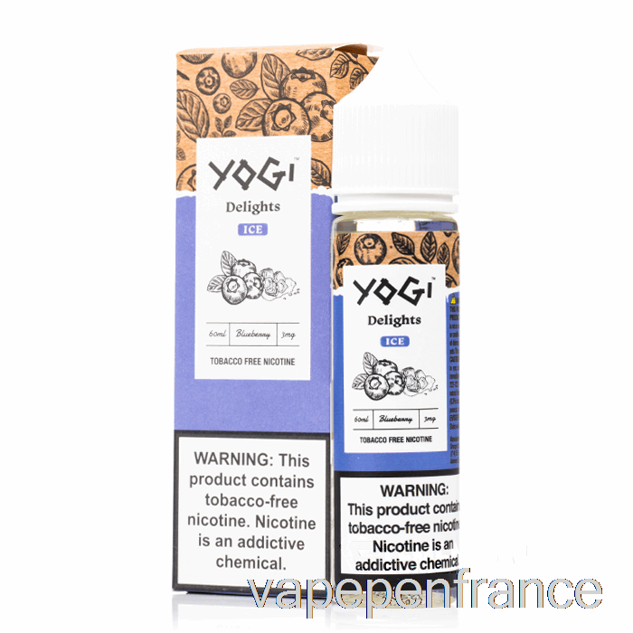 Glace Aux Myrtilles - Délices Yogi - Stylo Vape 60 Ml 0 Mg